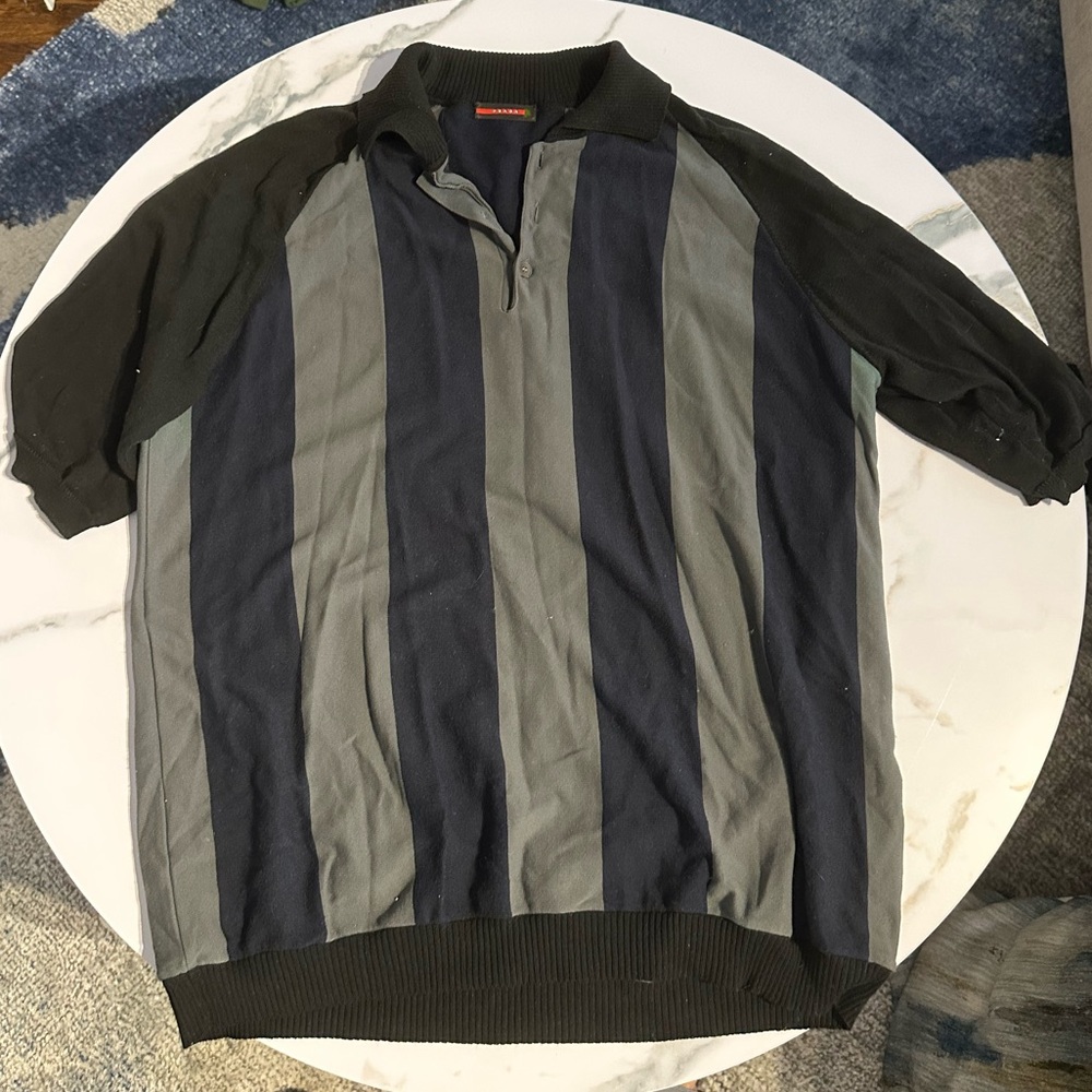 Prada designer vintage collared T-shirt